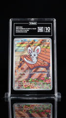 ‼️MINCCINO 2025 POKÉMON SCARLET BLACK BOLT #152 ILLUSTRATION RARE TAG GRADE 10💨