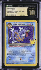 ‼️Pokemon Dark Gyarados #8 Celebrations Collection CGC 10 PRISTINE GOLD LABEL💨