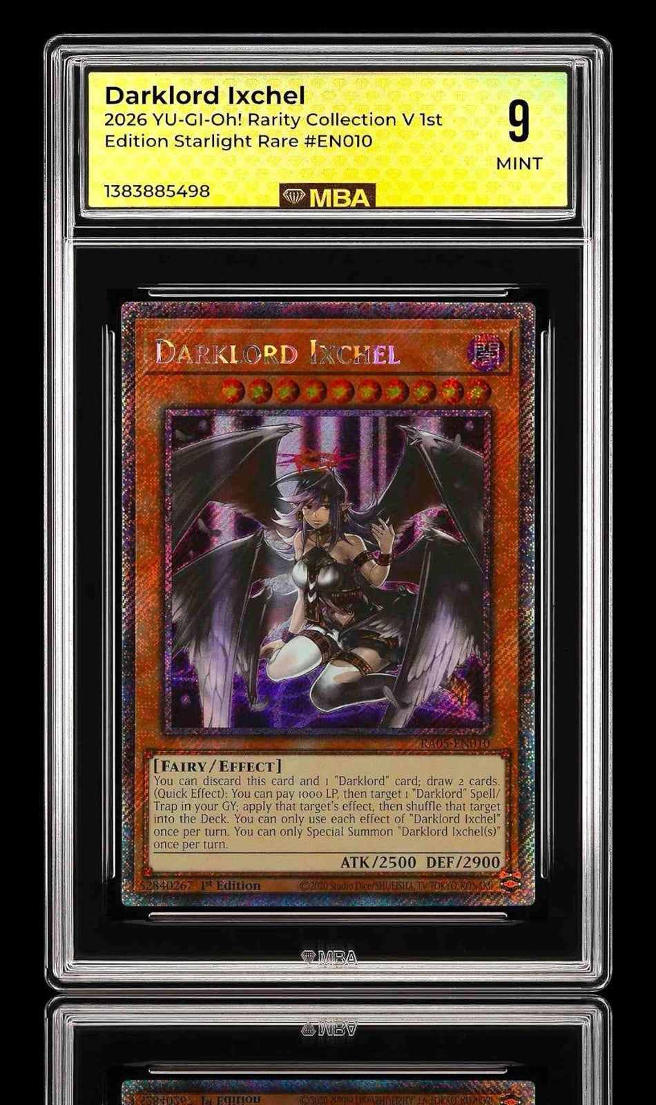 😈 Darklord Ixchel YU-GI-Oh! Rarity Collection V 1st Edition Starlight MBA 9!💨