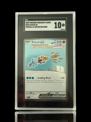 ‼️2023 POKEMON OBSIDIAN FLAMES #222 EISCUE EX SPECIAL ILLUSTRATION RARE GRADE 10