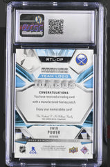 ‼️2022 UD OWEN POWER Black Diamond - Rookie Team Logo Jumbo GRADE 8.5~POP 1!💨