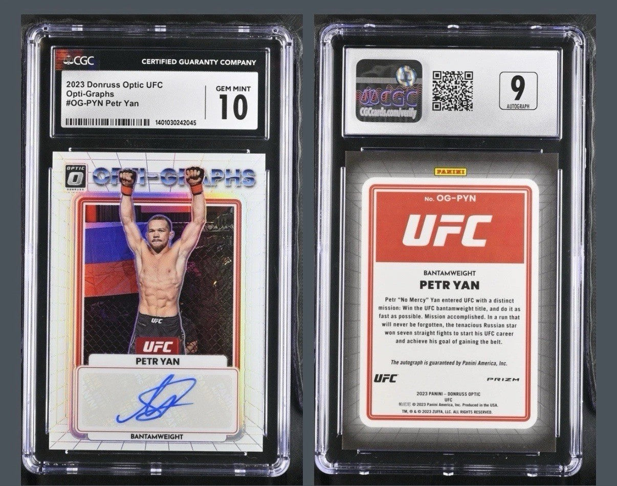 ‼️2023 Panini Donruss Optic UFC - Opti-Graphs Petr Yan #OG-PYN~GRADE 10💨