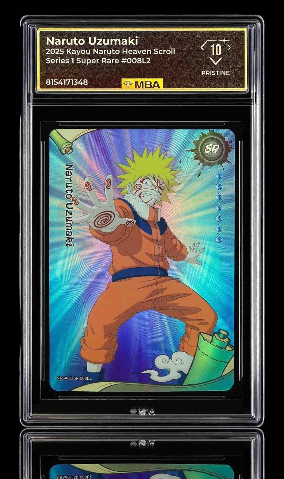 💎 Naruto Uzumaki Kayou Naruto Heaven Scroll Series 1 #008L2~ MBA PRISTINE 10!💨