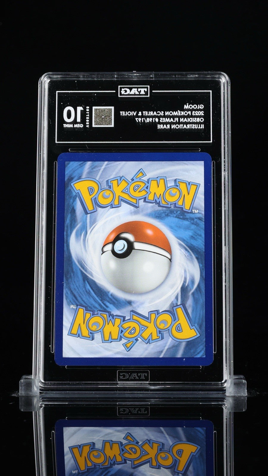 💚 Pokemon Gloom #198 Obsidian Flames TAG GRADE 10! SAME DAY SHIP~SHOOT OFFER!💨