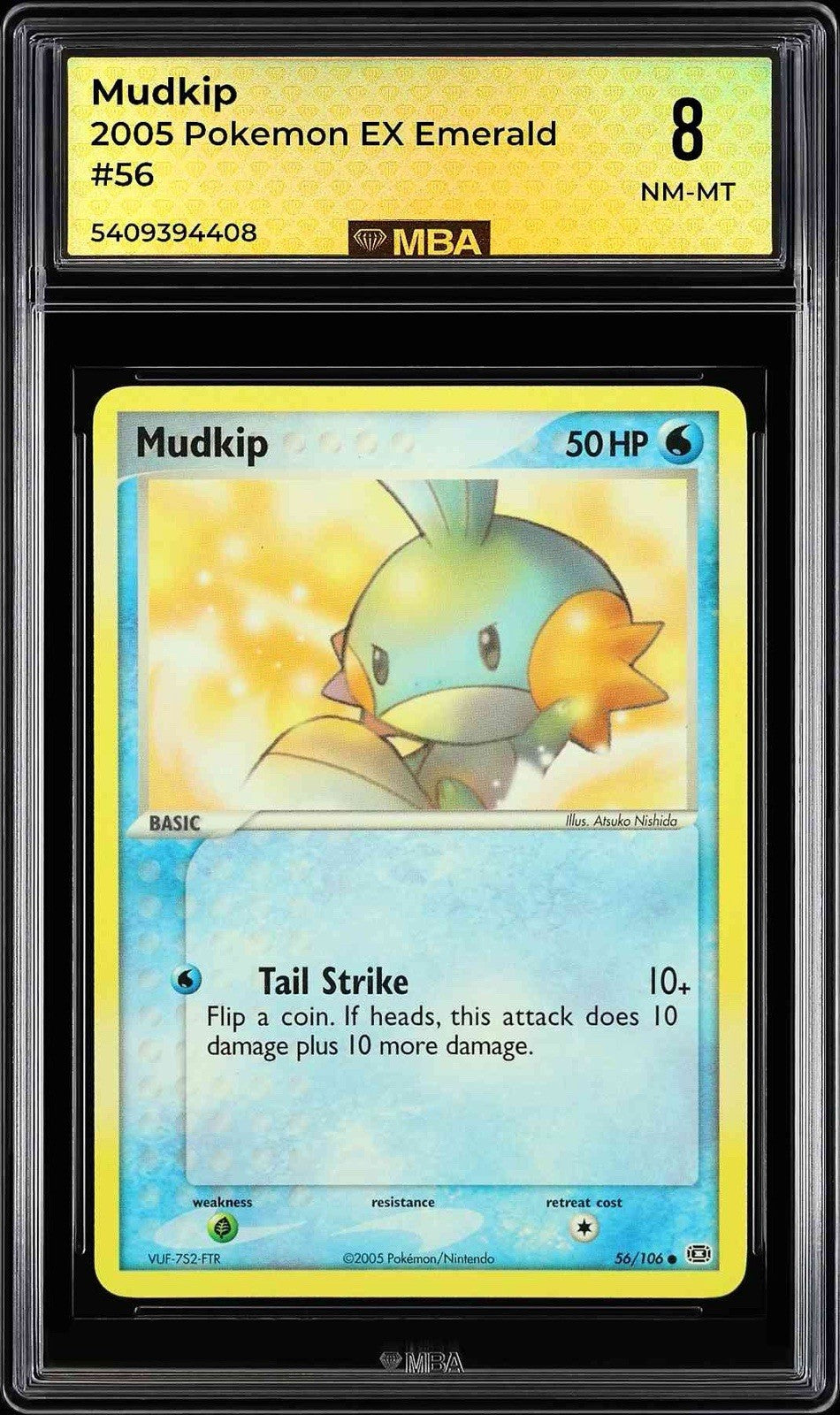 ⚠️ Mudkip 56/106 Pokemon EX Emerald Regular~MBA 8~FAST SHIP SHOOT OFFER!💨