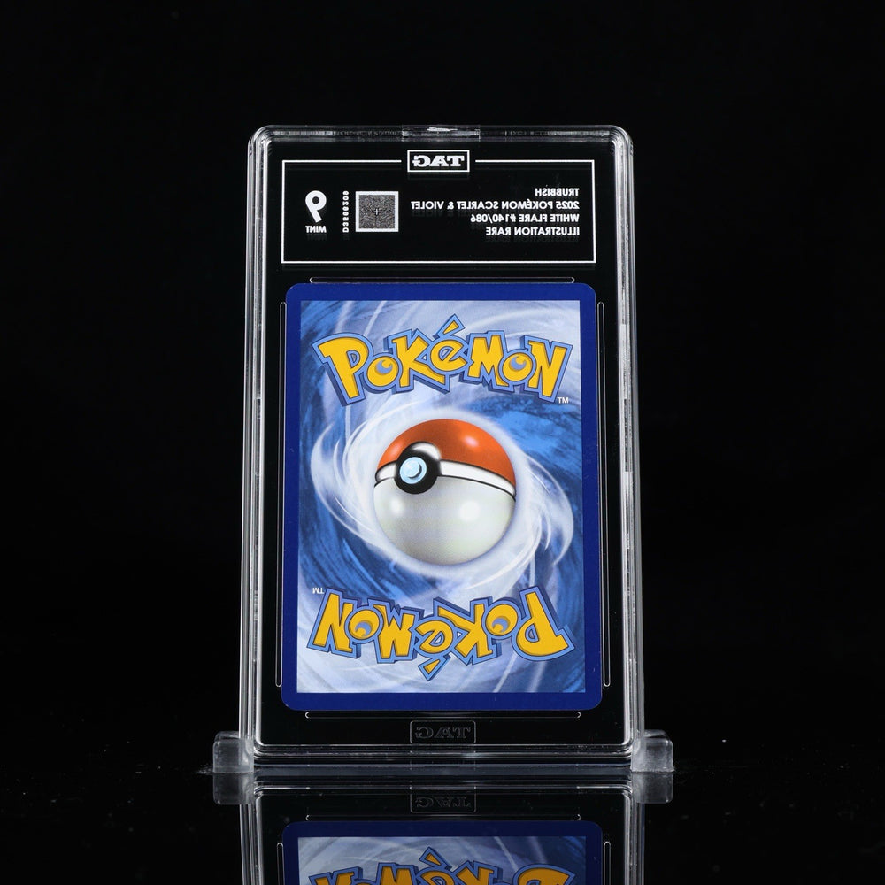 ‼️Pokemon Trubbish 140/086: White Flare Holo GRADE 9! FAST SHIP~ SHOOT OFFER!💨