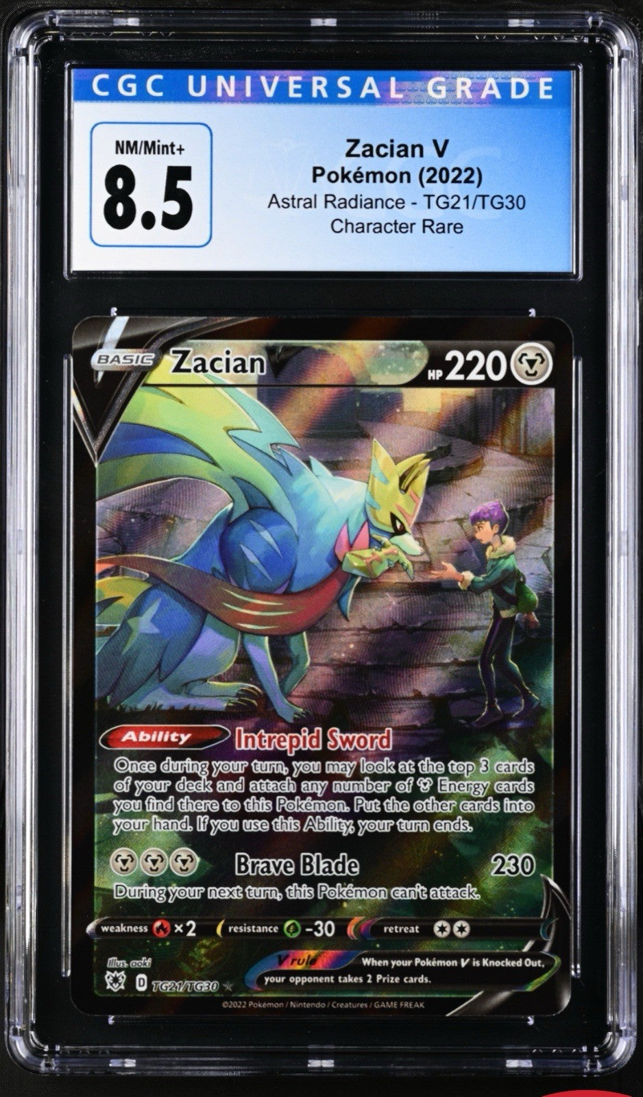 ‼️Zacian V TG21/TG30 Swsh10: Astral Radiance Trainer Gallery Holo~FAST SHIP💨