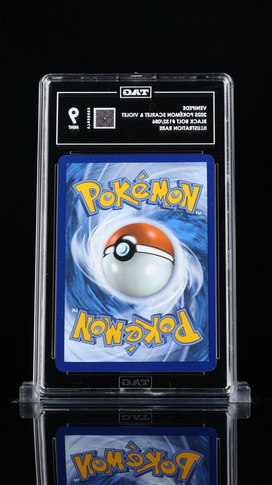 ‼️VENIPEDE 2025 POKÉMON SCARLET & VIOLET BLACK BOLT #132/086 TAG GRADE 9!💨