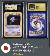 ⚠️Haunter #6 Pokemon Fossil Holo 1st Edition~PRISTINE 10 GOLD LABEL TOP POP 11😈