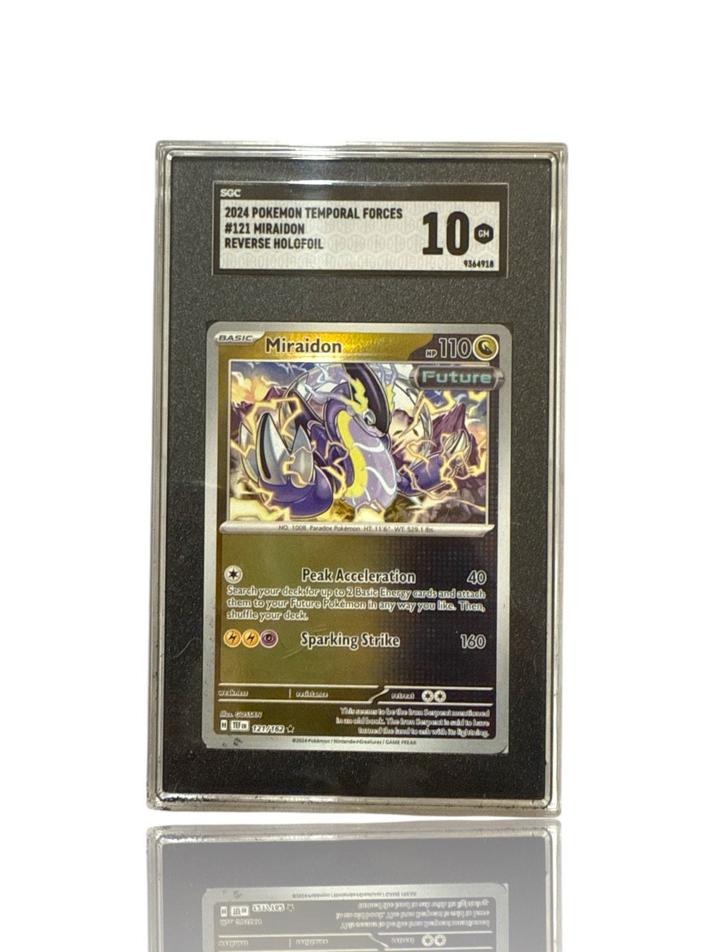‼️Pokemon Miraidon 121/162: Temporal Forces Holo GRADE 10~FAST SHIP~SHOOT OFFER