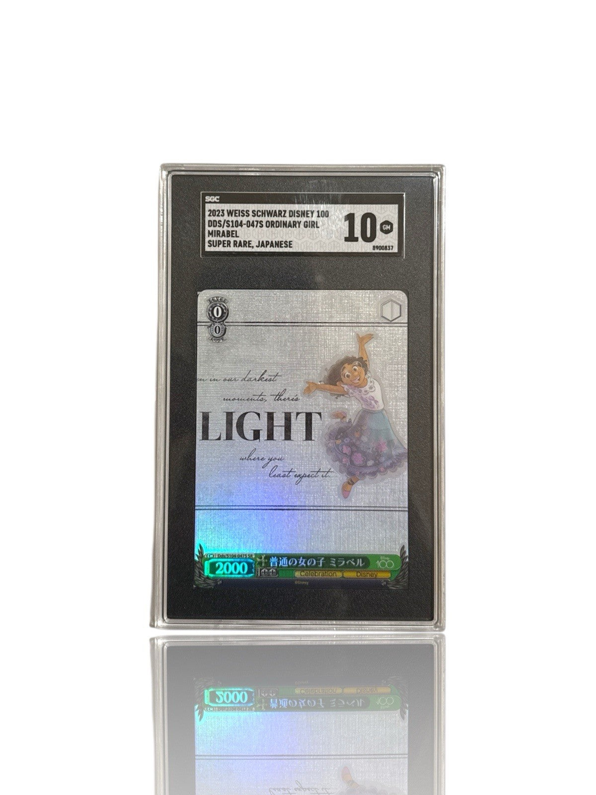 ‼️2023 Weiss Schwarz Japanese Disney 100 Ordinary Girl, Mirabel Card GRADE 10💨