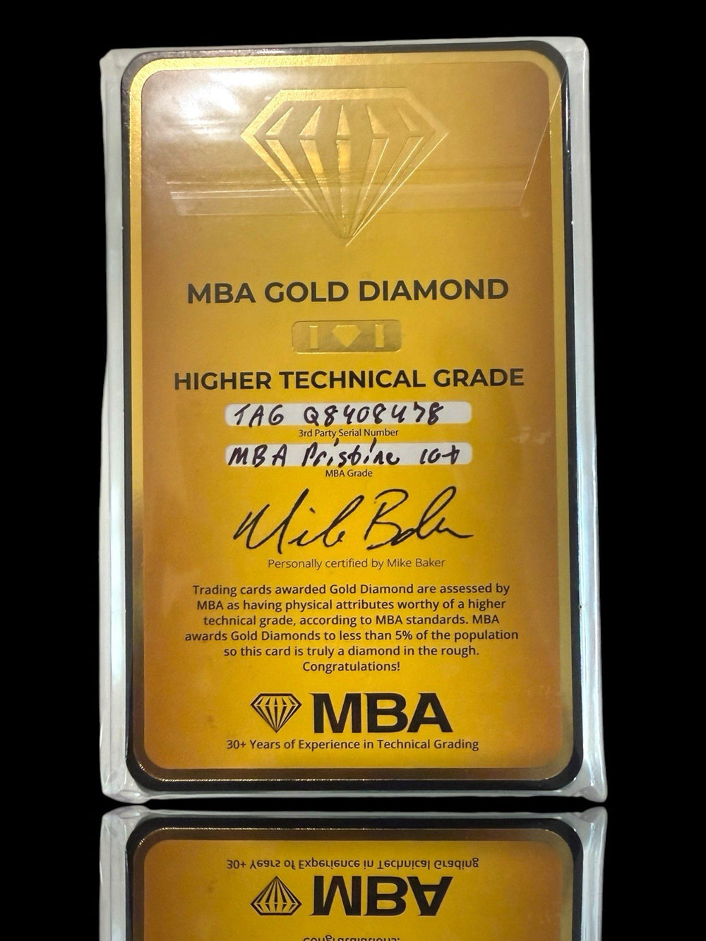 💎 HIT Dragon Ball Saiyans Pride FB08-040 TAG 10 MBA PRISTINE GOLD DIAMOND!💨