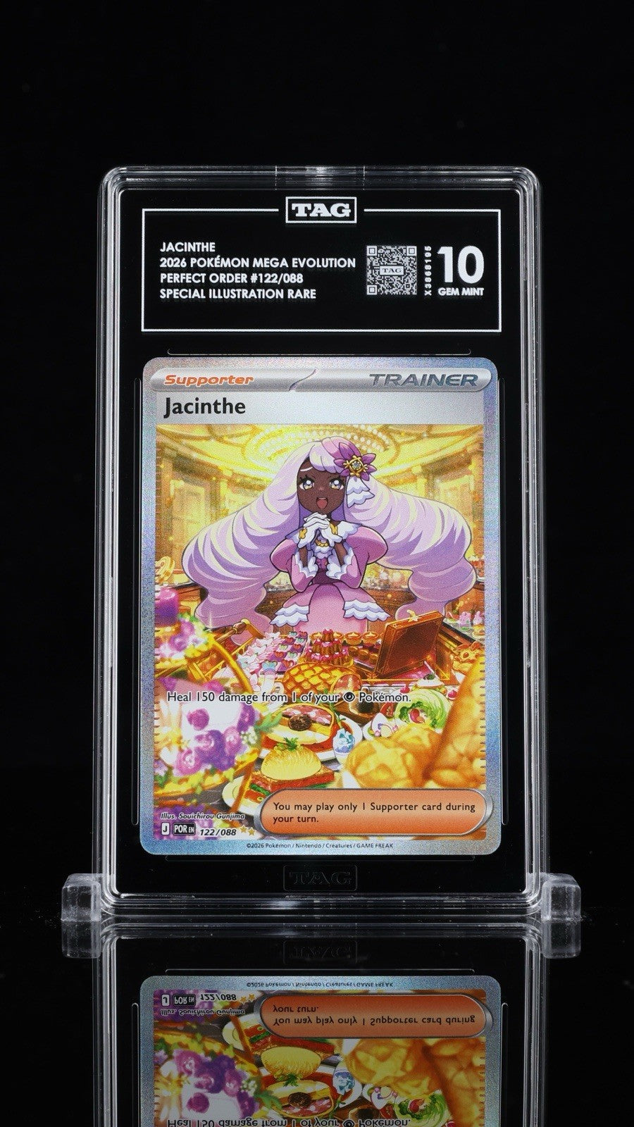 💎 Jacinthe 122/088 Perfect Order Holo TAG GRADE 10! LOW POP SHOOT OFFER!💨