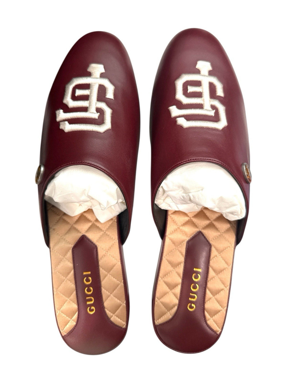 ‼️Gucci x SF Giants Leather Loafers Burgundy GUCCI SIZE 12~NEW $950! FAST SHIP💨