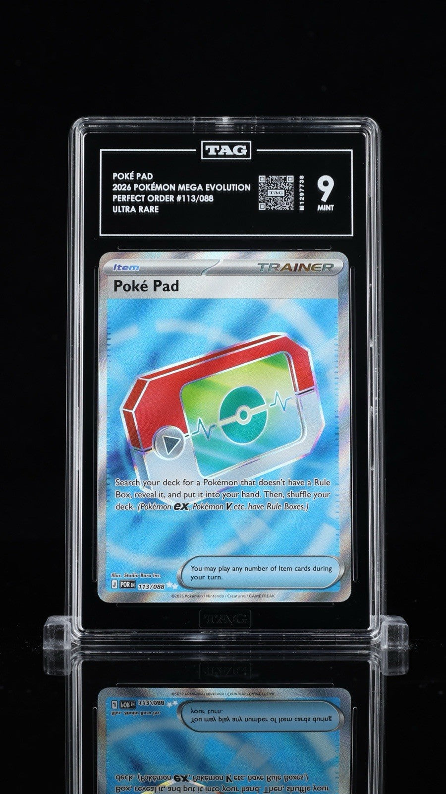 🚨 Poke Pad 113/088 Perfect Order Holo TAG GRADE 9! SAME DAY SHIP SHOOT OFFER!💨