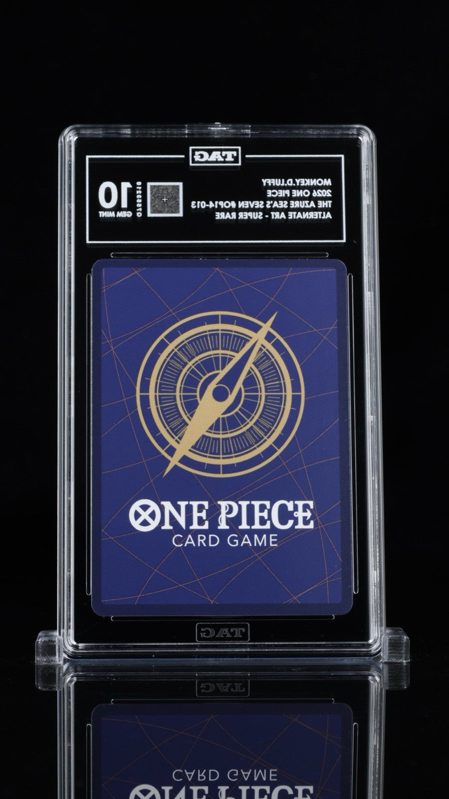‼️Monkey.D.Luffy - OP14-013 OP14-013 The Azure Sea's Seven Foil~TAG GRADE 10!💨