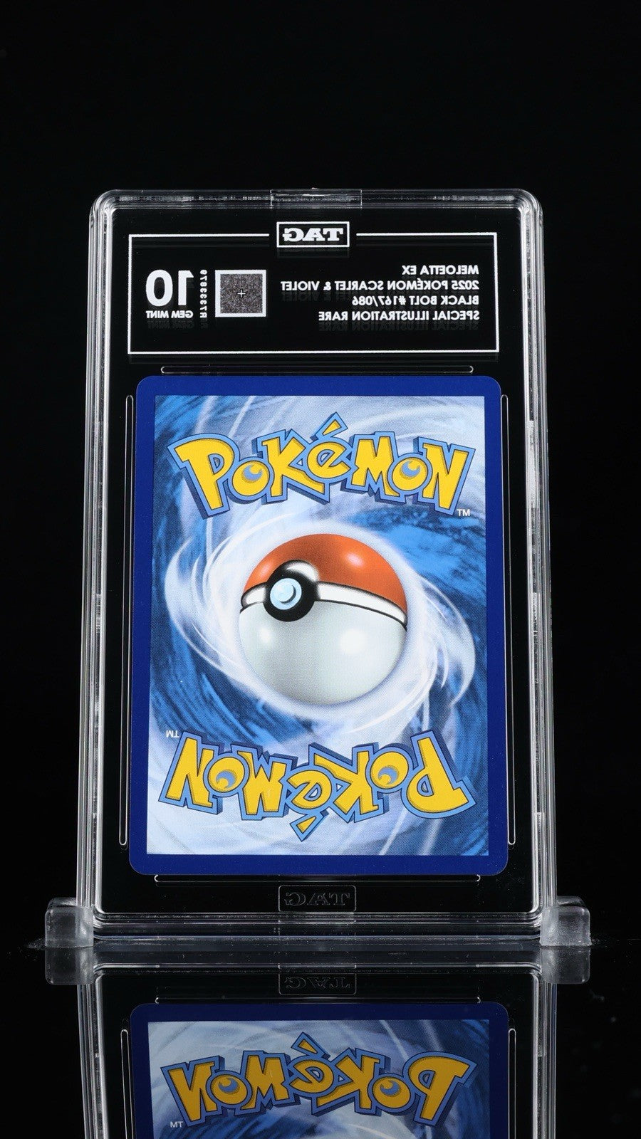 ‼️Meloetta ex 167/086: Black Bolt TAG GRADE 10! SHIPS SAME DAY! SHOOT OFFER!💨