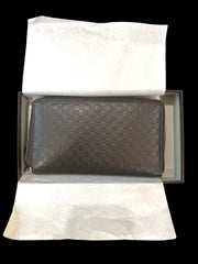 💎NEW~Gucci Men's Microguccissima Brown Leather Wallet w/ Zipper! SAME DAY SHIP