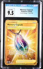 ‼️Memory Capsule (Secret) 202/185: Vivid Voltage Holo GRADE 9.5~SHOOT OFFER!💨