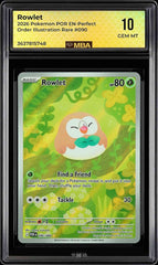 ⚠️ Rowlet 090/088 Pokemon Perfect Order Holo~MBA GRADE 10~SHOOT OFFER💨