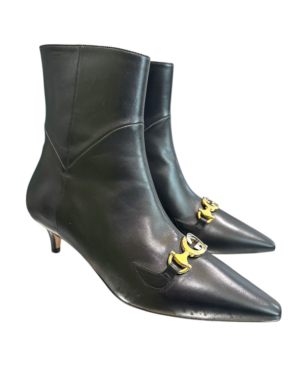 ‼️BRAND NEW IN BOX Gucci Zumi Nappa Charlotte Nero Black Leather Boots~SIZE 38+