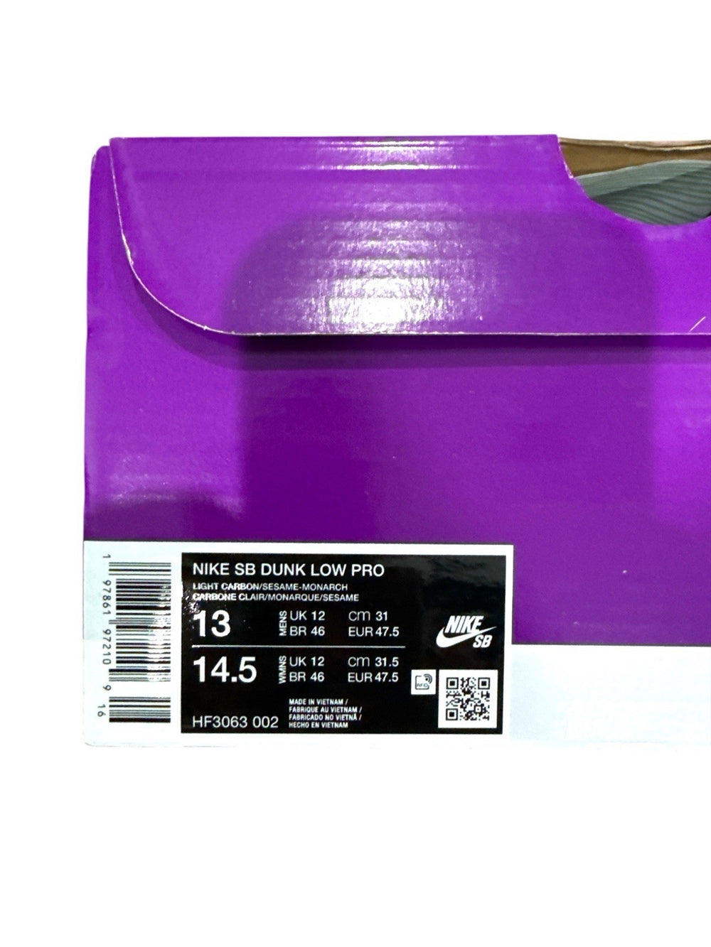 ‼️Nike Dunk SB Low Light Carbon Monarch SIZE 13~FAST SHIP! SHOOT OFFER!💨