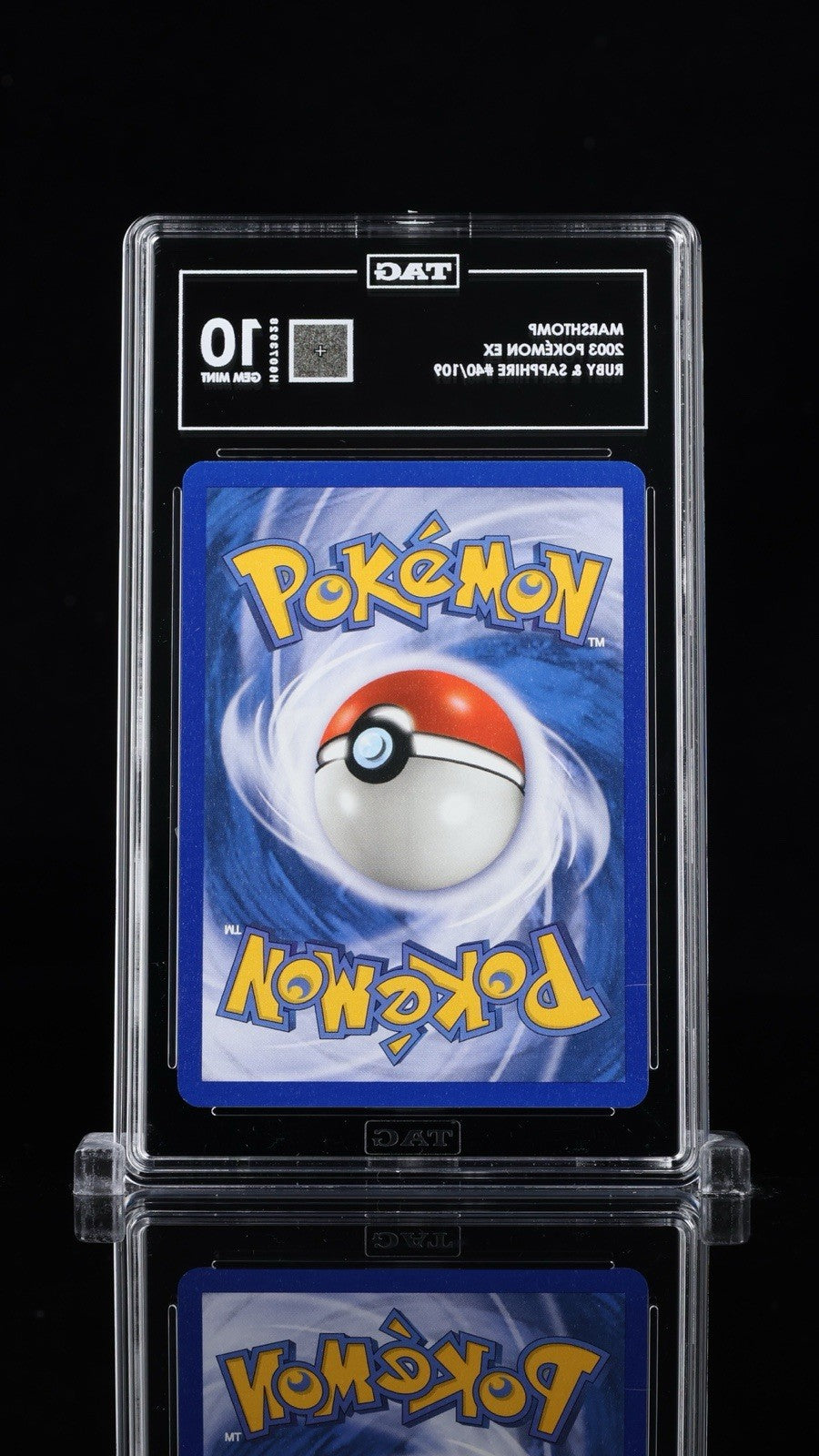 🚨 Marshtomp 40/109 Pokemon Ruby and Sapphire TAG GRADE 10~ RANK #1 POP 1!💨