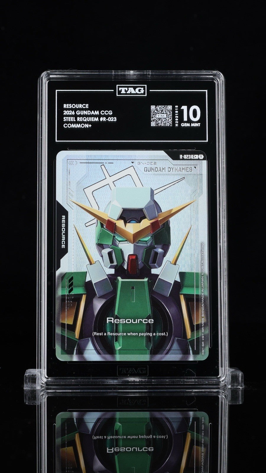 🚨 RESOURCE 2026 GUNDAM CCG STEEL REQUIEM #R-023~ TAG GRADE 10~ SHOOT OFFER💨