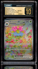💚 Venusaur ex #198 Scarlet & Violet 151 GRADE 10 PRISTINE GOLD LABEL TOP POP💨