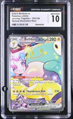 ‼️Iono's Bellibolt ex 183/159 Sv09: Journey Together Holo GRADE 10! SHIPS FAST💨