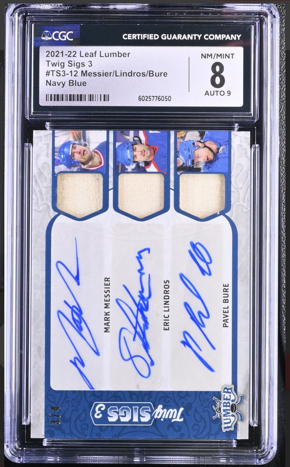 🚨2021 Leaf Lumber~Twig Sigs 3 Mark Messier, Eric Lindros, Pavel Bure POP 1! 💨