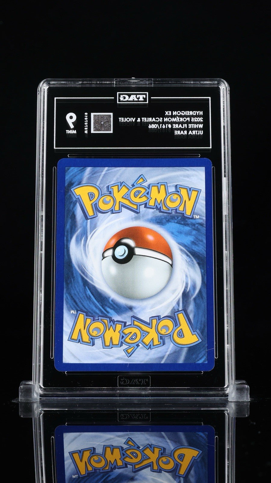 ‼️Hydreigon ex 161/086: White Flare Holo TAG GRADE 9! FAST SHIP~SHOOT OFFER!💨