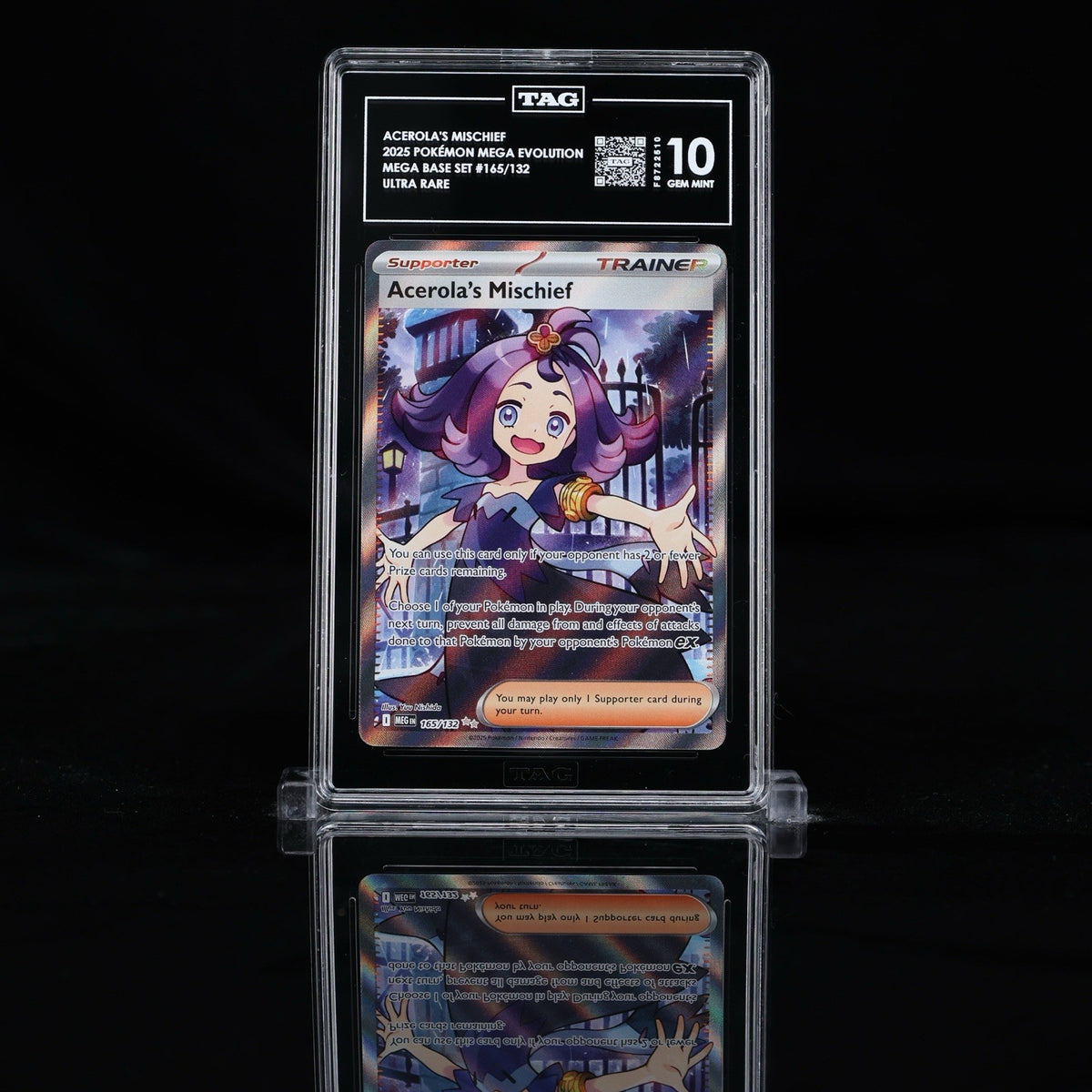 ‼️Pokemon Acerola's Mischief 165~Mega Evolution GRADE 10! FAST SHIP~SHOOT OFFER