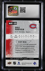 ‼️2021-22 Upper Deck Rookie Class #RC-15 Cole Caufield GRADE 10! SHIPS FAST💨