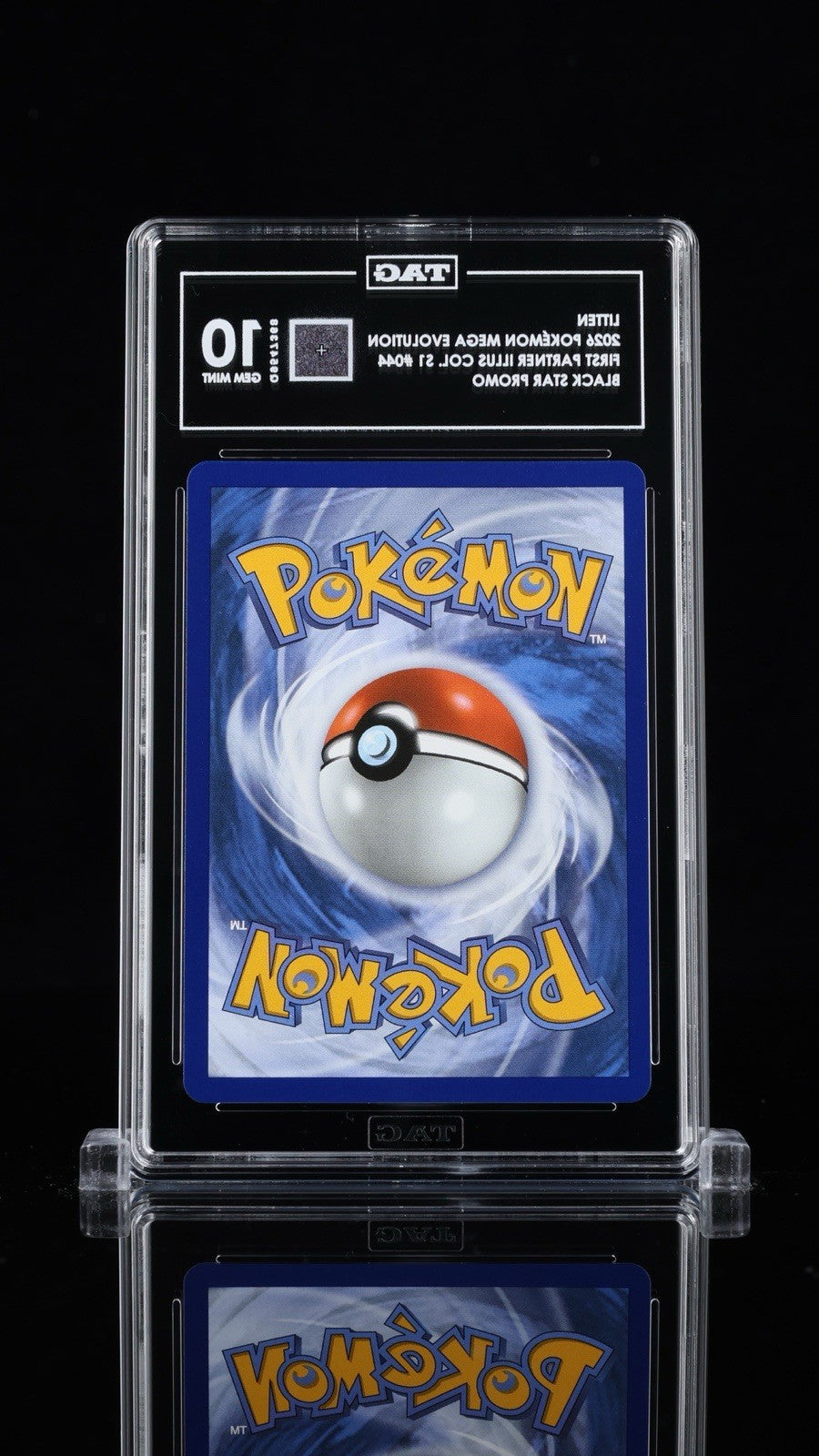 💎 Litten 044 Mega Evolution Promo Holo TAG GRADE 10! LOW POP SHOOT OFFER💨
