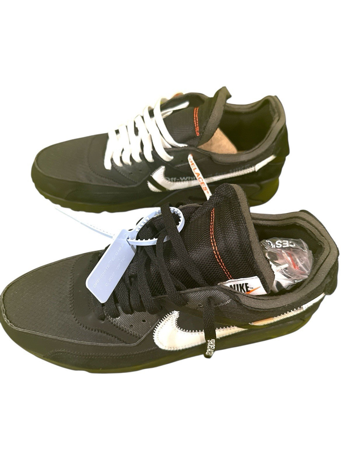 ‼️Size 13 - Nike Air Max 90 x OFF-WHITE Black 2019~NEW IN BOX! FAST SHIPPING!💨