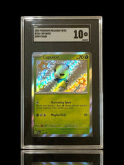 ⚡️Capsakid 106/091: Paldean Fates BABY SHINY GRADE 10! FAST SHIP~ SHOOT OFFER💨