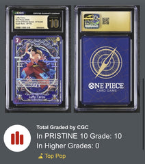 ‼️ONE PIECE Luffy-Tarou (SP) ST18-005 A Fist of Divine Speed GRADE 10 PRISTINE💨