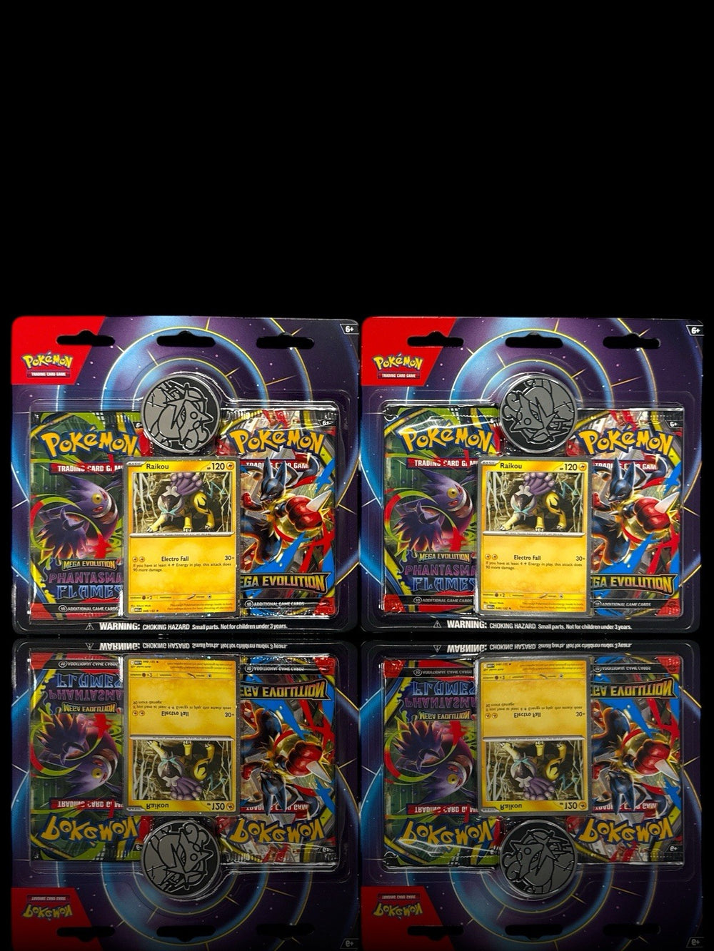 💎2X~ NEW SEALED POKEMON TCG MEGA EVOLUTION & PHANTASMAL FLAMES RAIKOU 2 PACK!💨