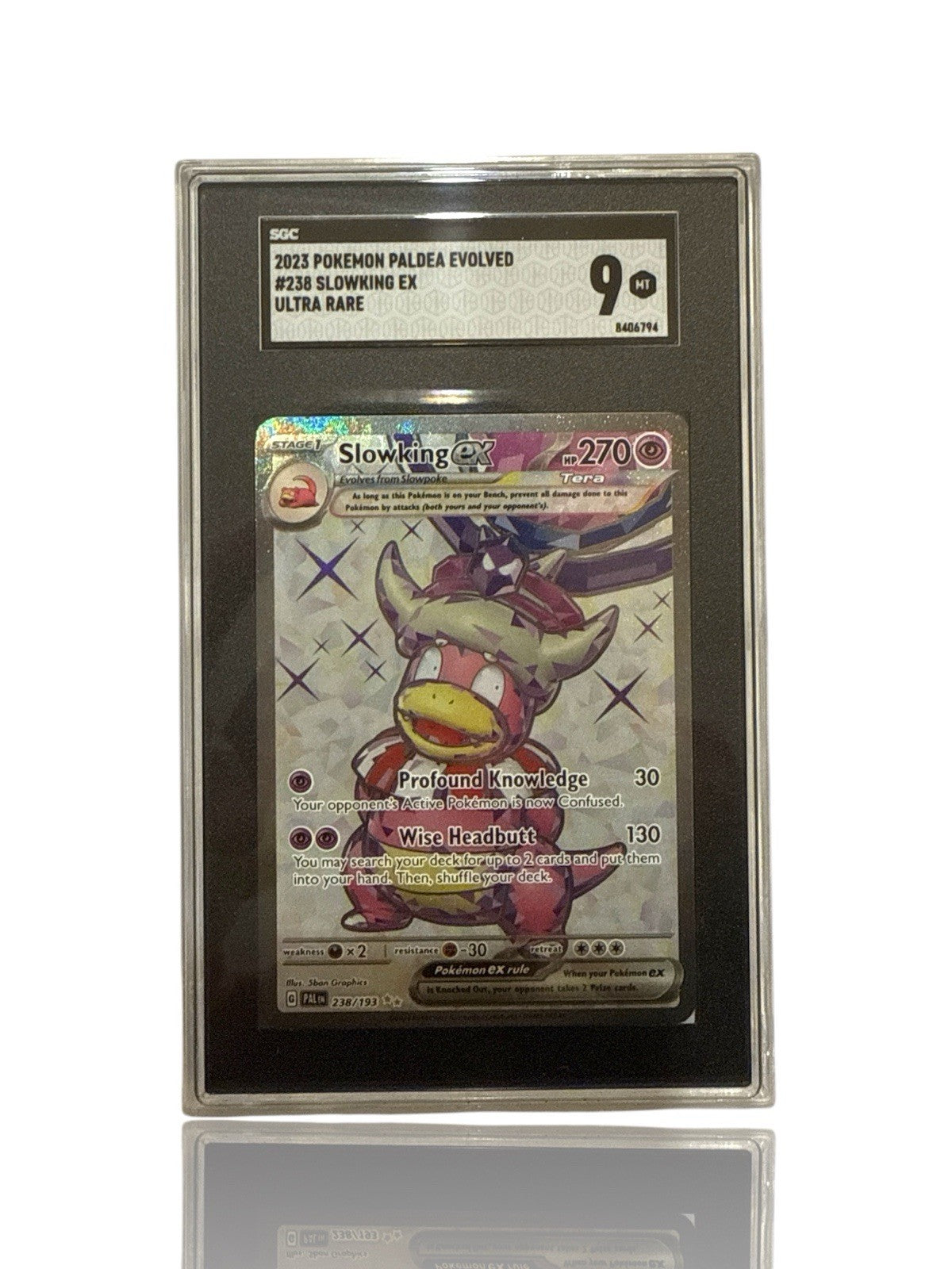 ‼️Pokemon Slowking ex 238/193: Paldea Evolved Holo GRADE 9! SAME DAY SHIP!💨