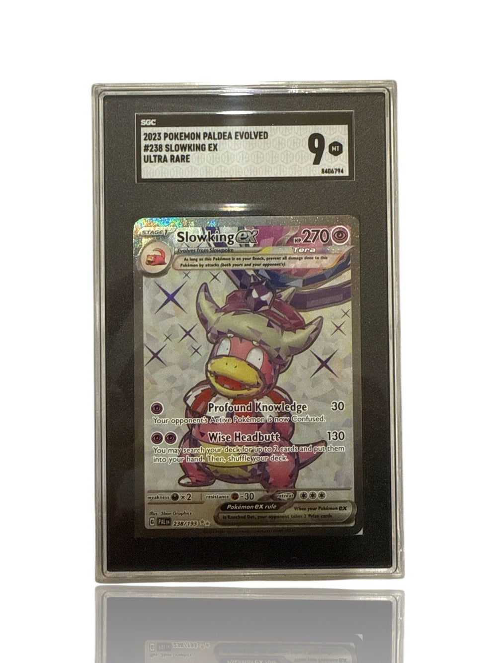 ‼️Pokemon Slowking ex 238/193: Paldea Evolved Holo GRADE 9! SAME DAY SHIP!💨