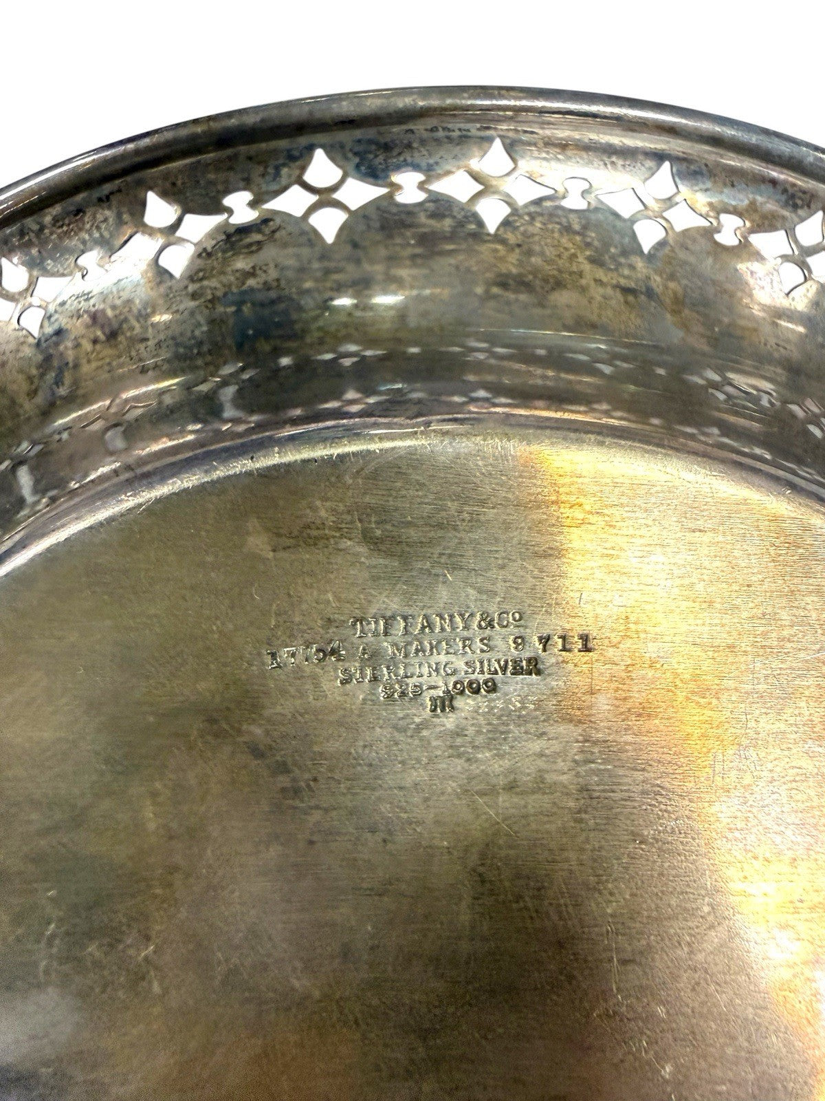 ⚠️ Tiffany Co Vintage 925 Sterling Silver Jewelry Dish~114 Grams~ SHOOT OFFER💨