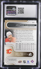 ‼️2022-23 Upper Deck SP Game Used - Jonathan Huberdeau #81 Gold GRADE 10~POP 1💨