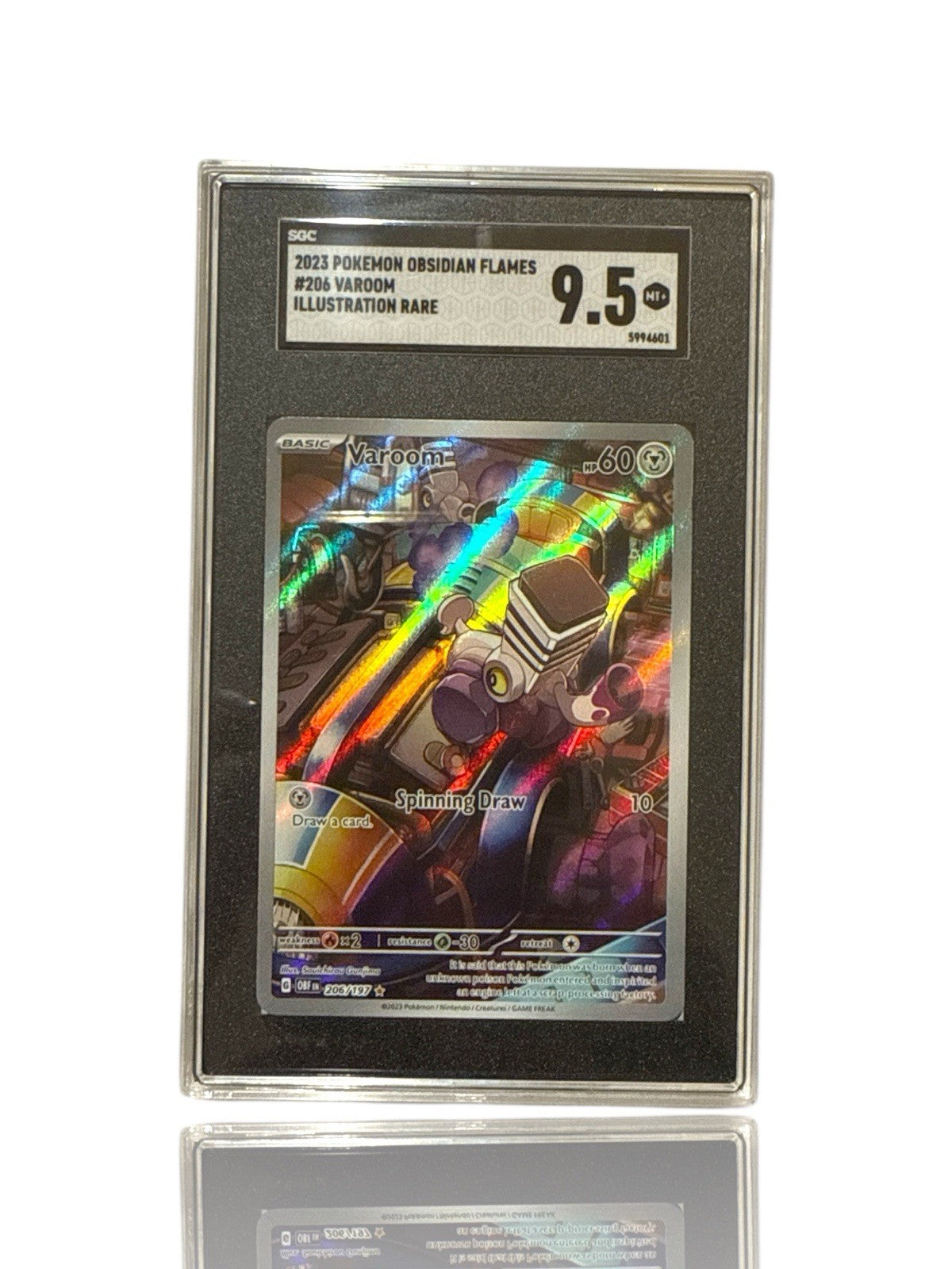 ‼️Pokemon Varoom 206/197: Obsidian Flames Holo GRADE 9.5~FAST SHIP~SHOOT OFFER💨