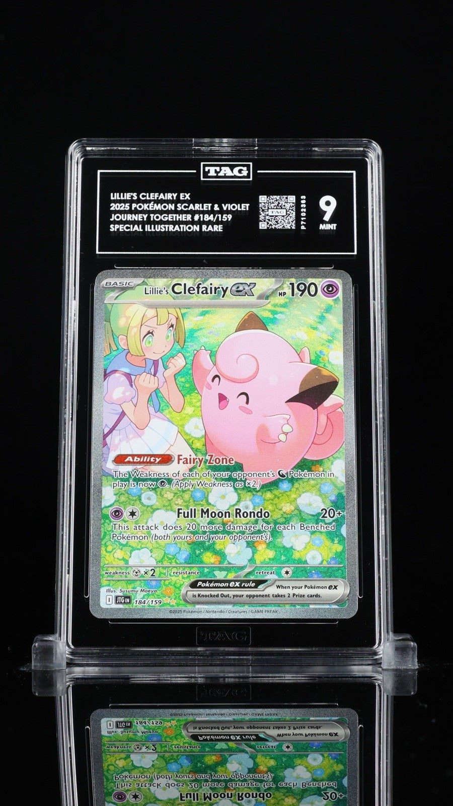 ✅Lillie's Clefairy ex #184 Journey Together TAG GRADE 9~FAST SHIP~SHOOT OFFER💨