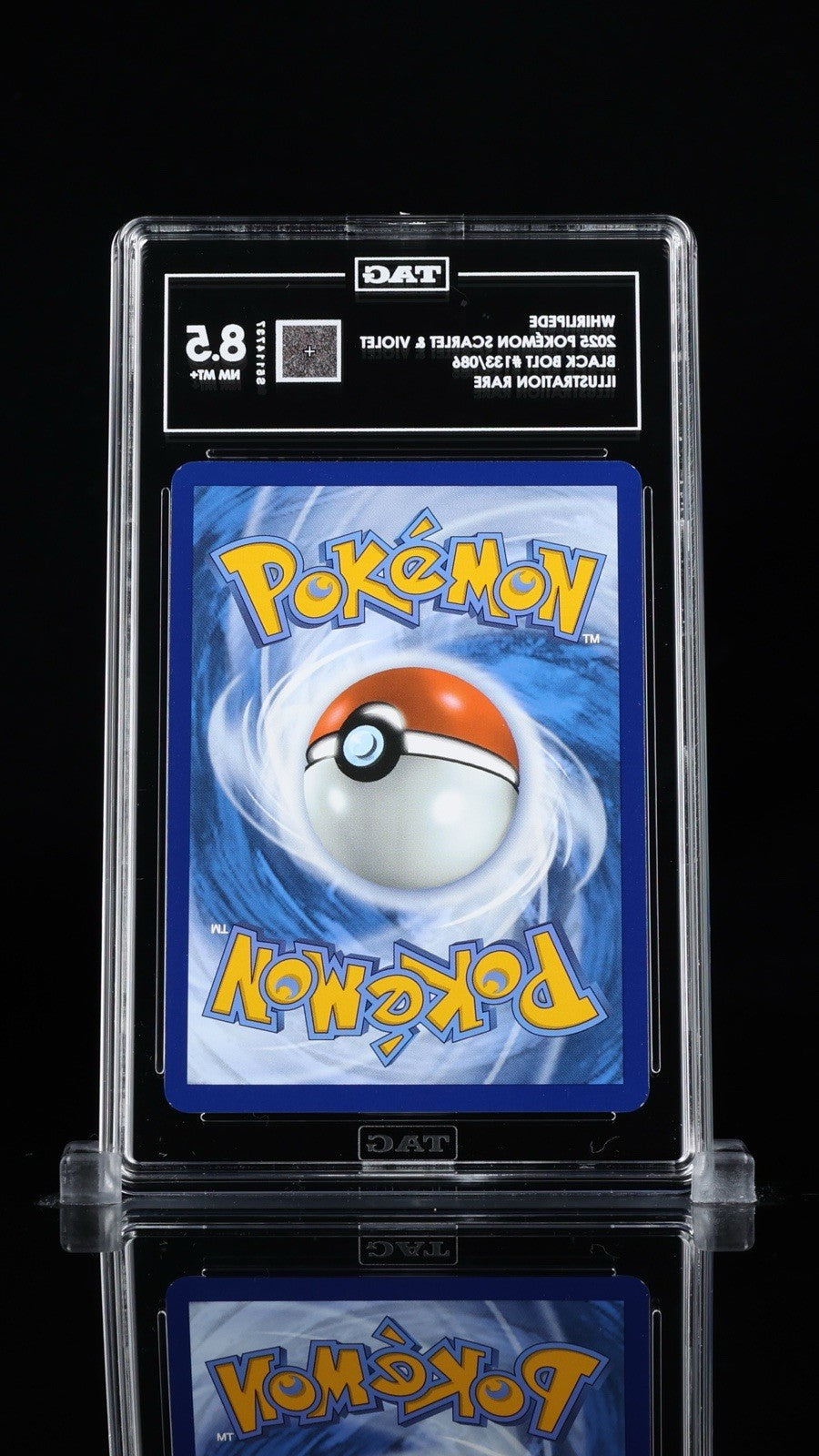 ‼️WHIRLIPEDE 2025 POKÉMON SCARLET & VIOLET BLACK BOLT #133/086~ TAG GRADE 8.5!💨