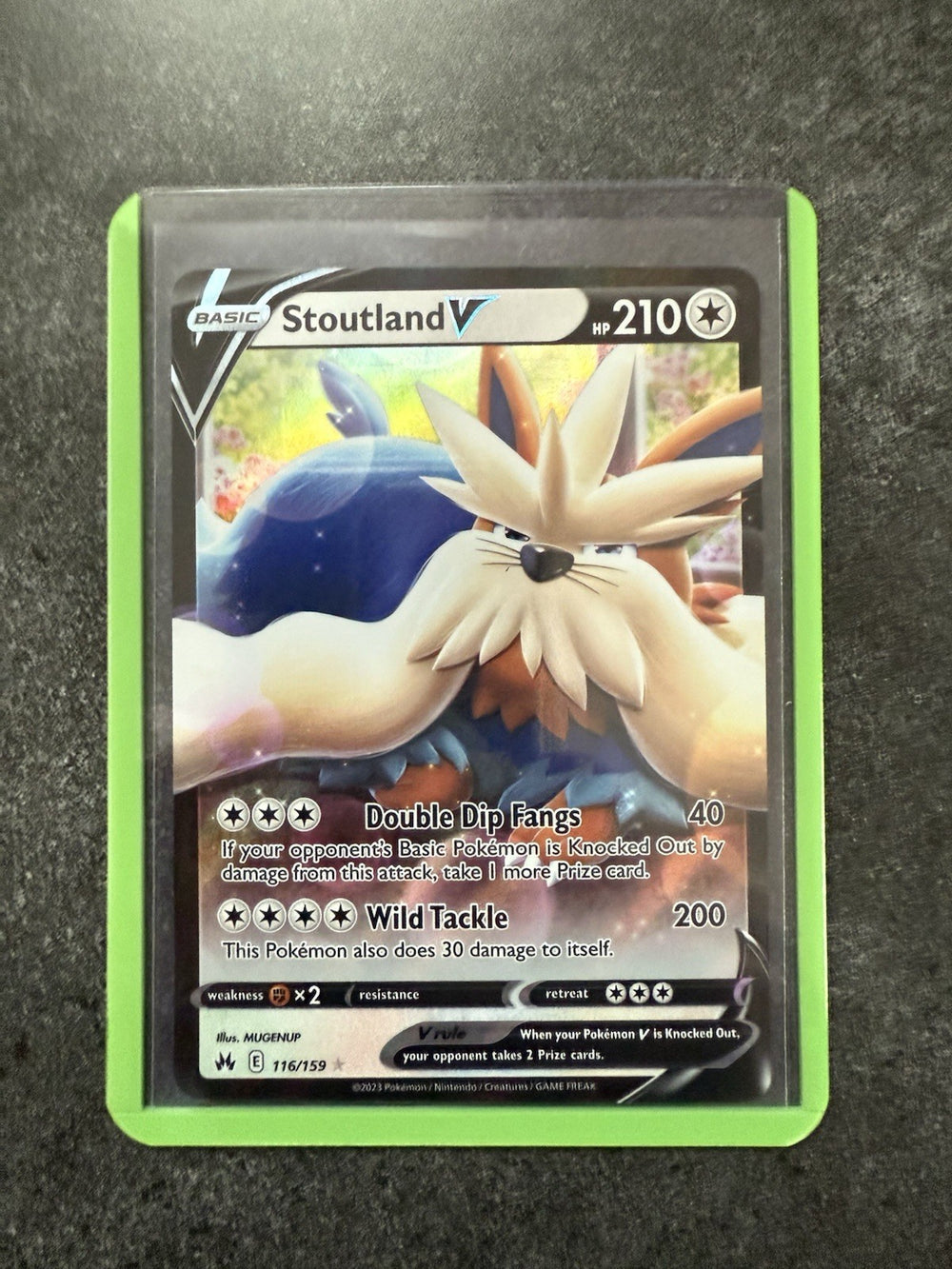 Stoutland V 116/159 Crown Zenith Holo