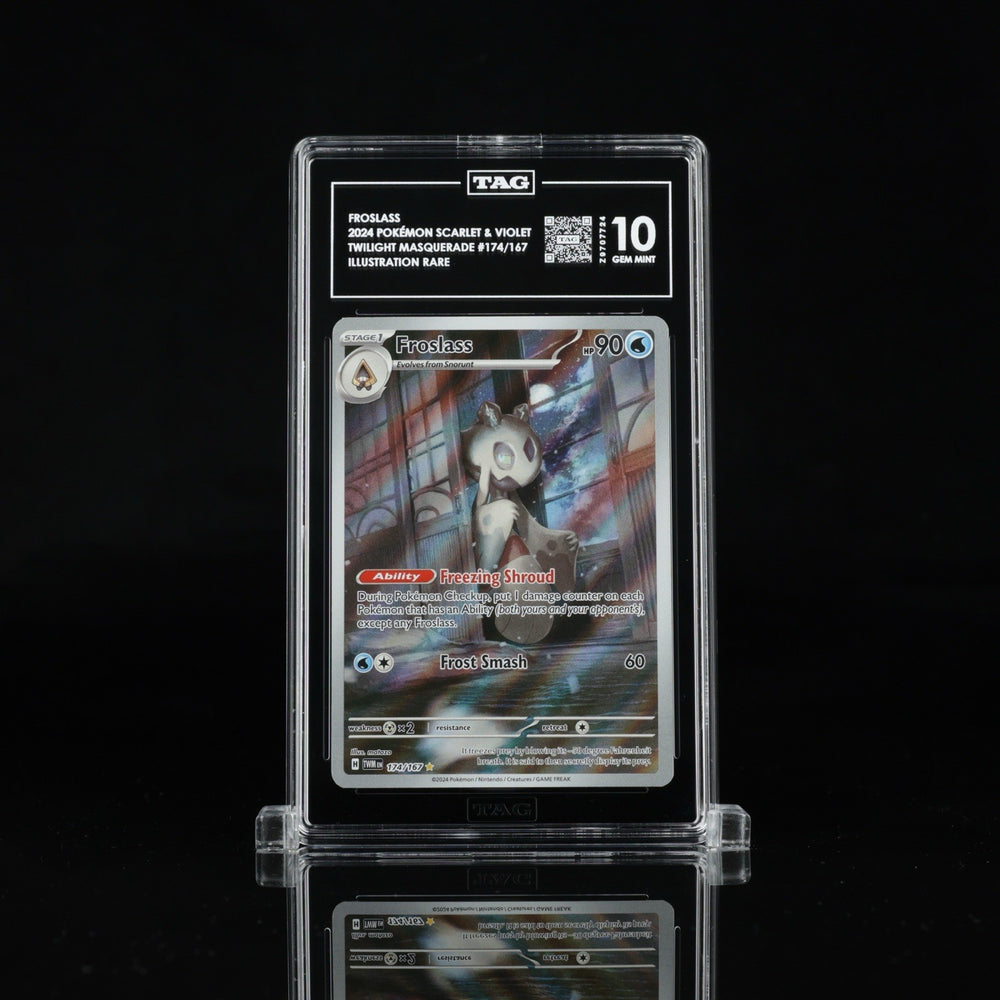 ‼️Pokemon Froslass 174/167: Twilight Masquerade GRADE 10! FAST SHIP~SHOOT OFFER