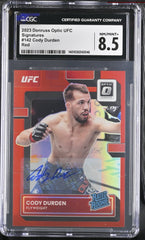 ‼️2023 Panini Optic UFC Rated Rookie Cody Durden #142~CGC 8.5 AUTO 10💨 OFFER UP
