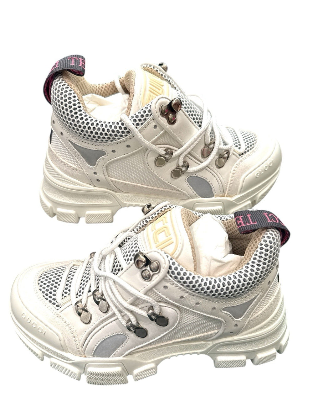 ‼️Gucci Flashtrek White Boots NEW IN BOX! GUCCI SIZE US 4! FAST SHIP~SHOOT OFFER
